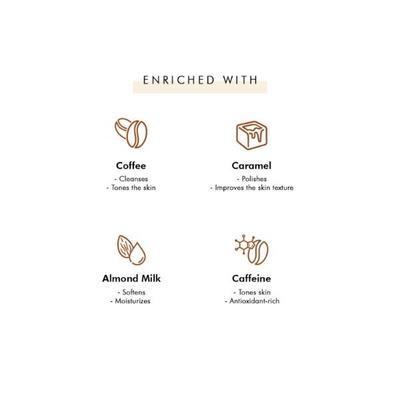 mCaffeine Cappuccino Coffee Bathing Bar pH 5.5 Soap Free Syndet Bar 2's - Soaps