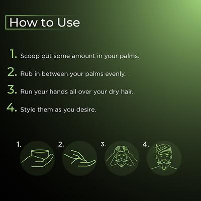 Men Deserve Hair Clay Wax for Natural and Matte Finish Look 75 gm - Hair Gels & Waxes