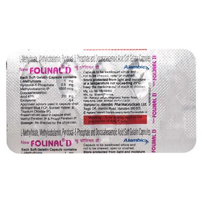 NEW Folinal D Capsule 10'S - Supplements-Vam
