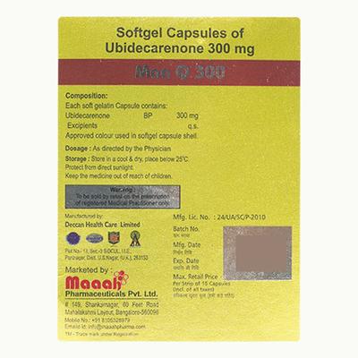 MAA Q 300 Capsule 15's - Supplements-Sup