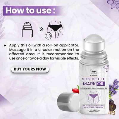 TNW The Natural Wash Stretch Mark Oil 50 ml - Massage Oils
