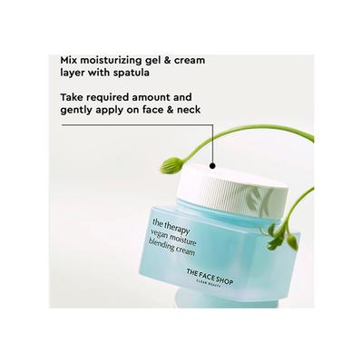 The Face Shop The Therapy Vegan Moisture Blending Cream 60 ml - Face Moisturizers
