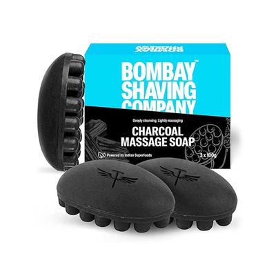 Bombay Shaving Company Charcoal Massage Soap 100gm 3's - Soaps