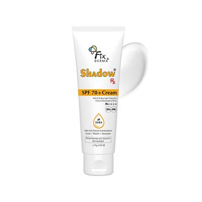 Fixderma Shadow RX Sunscreen SPF 70+ Cream Sunscreen for Dry Skin 75 gm - Body Sunscreen