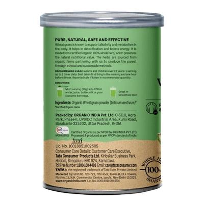 Organic India Wheat Grass Powder 100 gm - Speciality Medicines