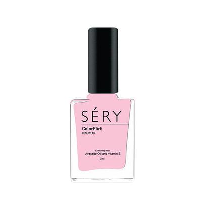 SERY Colorflirt Nail Paint - Pink Grass 10 gm - Nail Polish