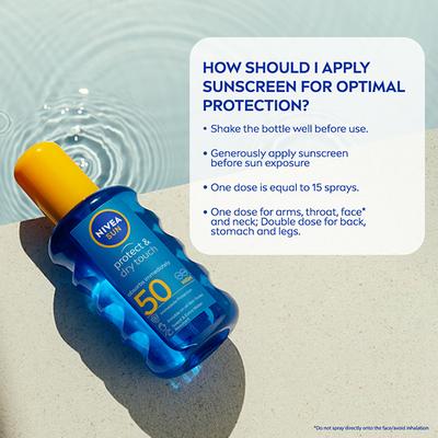 Nivea Sun Protect And Dry Touch Spf50 200 ml - Body Sunscreen