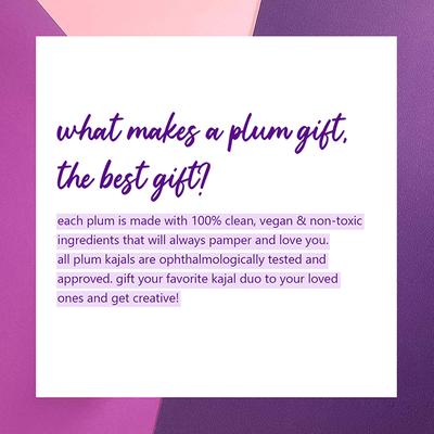 Plum NaturStudio Kajal All Day Wear Kohl Twin Pack 2.4gm - Kajal & Kohls