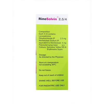 RINOSOLVIN 2.5/4 Syrup 60ml - Allergies-Ant