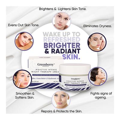 Greenberry Organics Bio Active Intense Night Therapy Cream 50 gm - Night Cream