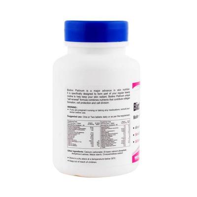 Healthvit Biotino Platinum Biotin Vitamin Mineral Herbs Tablets 60's - Multi-Vitamins