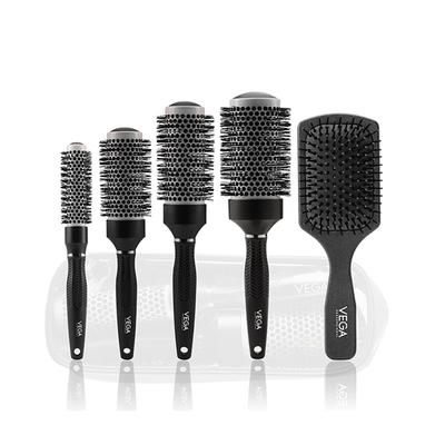 Vega Professional Ceramix Shine Hair Brush Set Brushes (VPPHB-16) 5's - Hair Brushes