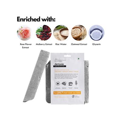 Detoxie Organic Serum Sheet Mask 20 gm - Sheet Masks