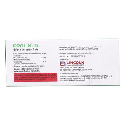 PROLIN + 200 SR Tablet 10's - Hormonal Therapy-Oes