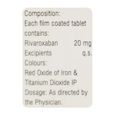 EXAFIB 20 Tablet 14's - Blood Clot-Ant
