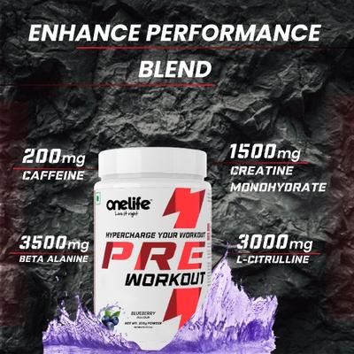 Onelife Preworkout Powder - Cola 200 gm - Workout Essentials