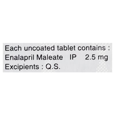 Enapril 2.5mg Tablet 15'S - Hypertension-ACE