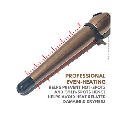 Alan Truman Gold Ceramic Wand Medium (25-13Mm) 1's - Rollers & Curlers