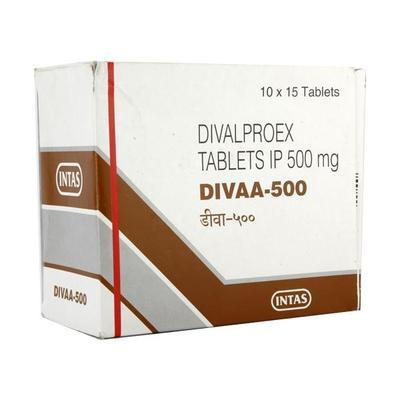 Divaa 500mg Tablet 15'S - Epilepsy/Convulsion-Ant