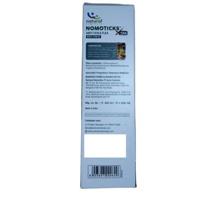 Natural Remedies Nomoticks XTRA Anti Tick & Flea Body Spray 100 ml - Pet accessories