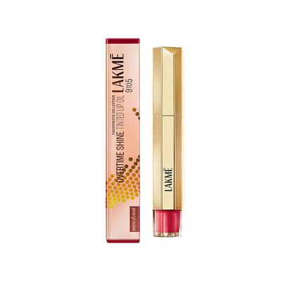 Lakme 9To5 Overtime Shine Tinted Lip Oil - Coral Charm 5.3 ml - Lip Glosses