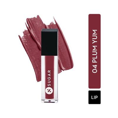 Sugar Cosmetics Smudge Me Not Liquid Mini Lipstick 04 Plum Yum 1.1 ml - Liquid Lipsticks
