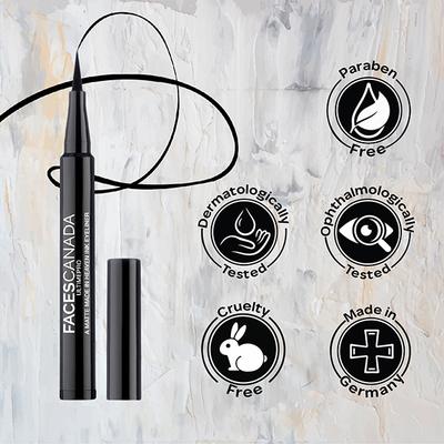 Faces Canada Ultime Pro A Matte Made In Heaven Ink Eyeliner - Black, 1.2ml - Eyeliners