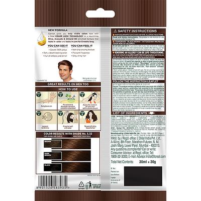 Garnier Color Naturals Creme Riche Sachet, Shade 5.32, Taapsee's Caramel Brown 60 gm - Crème