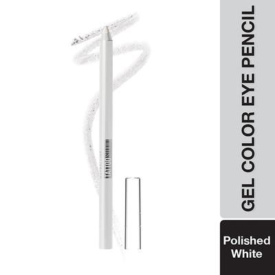 Maybelline New York Tattoo Eye Liner Gel Color Pencil, Matte Finish, Polished White 1.2 gm - Eyeliners
