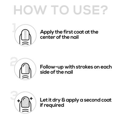 Renee Glitterati Nail Paint - White Sparkle 10 ml - Nail Polish