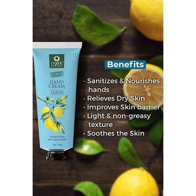 Organic Harvest Hand Cream - Lemon 50 gm - Hand Creams