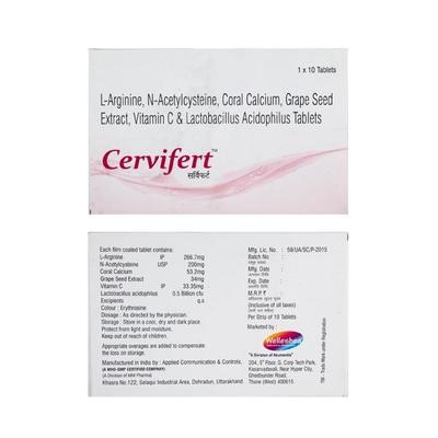 Cervifert Tablet 10'S - Supplements-Vic