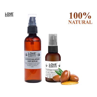 Love Earth Hair Serum Combo Enriched With Essential Oils & Herbal Extracts 100 gm - Hair Serums