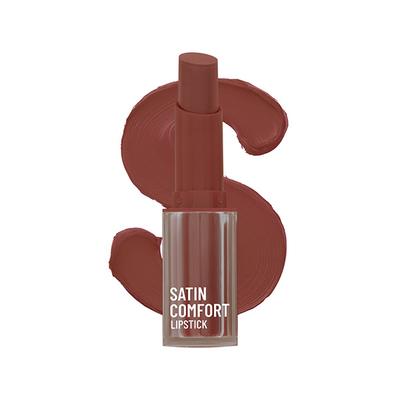 Swiss Beauty Satin Comfort Lipstick-Toasted Brown 3 gm - Lipsticks