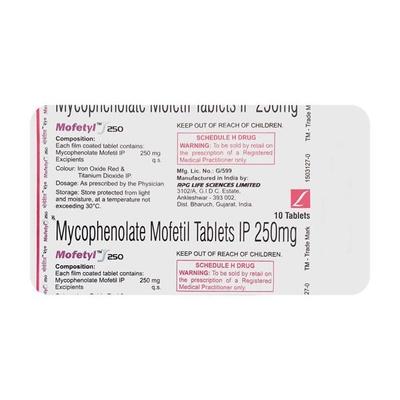 Mofetyl 250mg Tablet 10'S - Auto Immune Disease-Imm