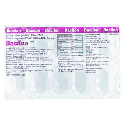 BACILON Capsule 10's - Diarrhoea-Ant