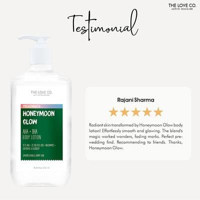 The Love Co. Honeymoon Glow AHA + BHA Body Lotion 250 ml - Creams/Oils/Lotions