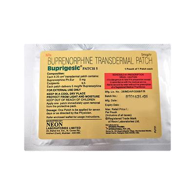 BUPRIGESIC 5 Patch 1's - Pain relief-Ana