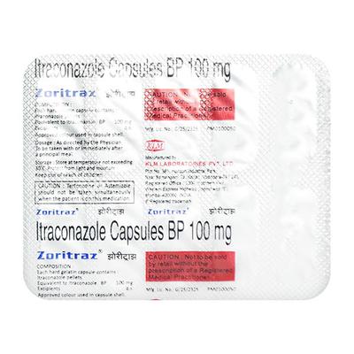 ZORITRAZ 100mg Capsule 10's - Fungal Infections-Anf