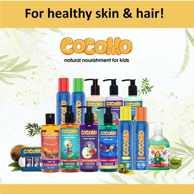 Cocomo Natural Hand Wash With Tea Tree and Spearmint Oil Safe For The Entire Family 300 ml - Baby Body Wash