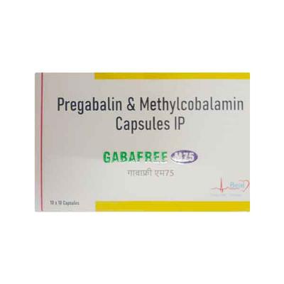 GABAFREE M 75mg Capsule 10's - Neuropathic Pain-Dru