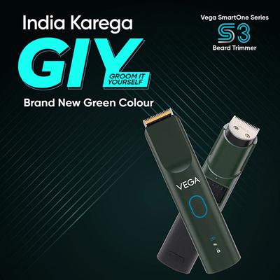 Vega Smartone S3 Beard Trimmer for Men, 160 Mins Runtime, IPx7 Waterproof, 40 Length Setting (VHTH-36) 264 gm - Trimmers