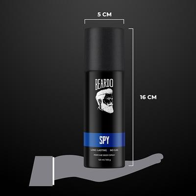 Beardo Perfume Body Spray - Spy 100 gm - Men Deodorants/Roll-Ons