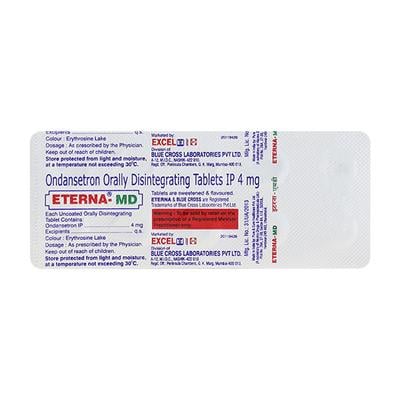 Eterna MD 4mg Tablet 10'S - Vomitting/Emesis-Ant