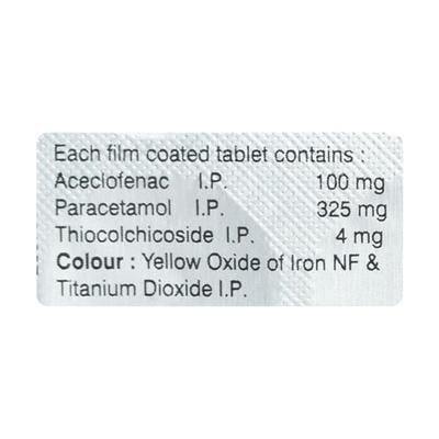 Acenac MR 4mg Tablet 10'S - Muscle Cramps/Spasticity-Mus