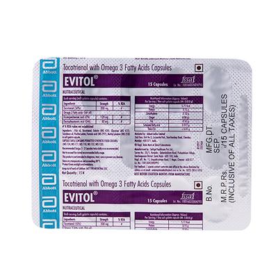 EVITOL Capsule 15's - Supplements-Sup