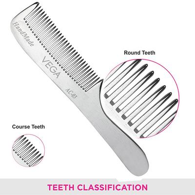 Vega Aluminium Comb (Ac - 03) - Hair Combs