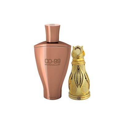 Ajmal CD 99 Mukhallat Concentrated Perfume Oil Floral Oriental Attar And Khofooq Concentrated Perfume Oil Woody Oudhy Attar 32 ml - Deodorants/Roll-Ons