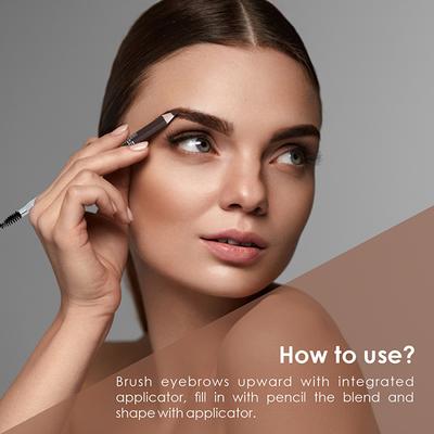 Half N Half Arch My Brows Long Lasting Automatic Eyebrow Pencil & Brush, Ebony-01 2 g - Eyebrow Pencils & Enhancers