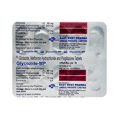GLYCOZIDE MP Tablet 10's - Diabetes-Ant